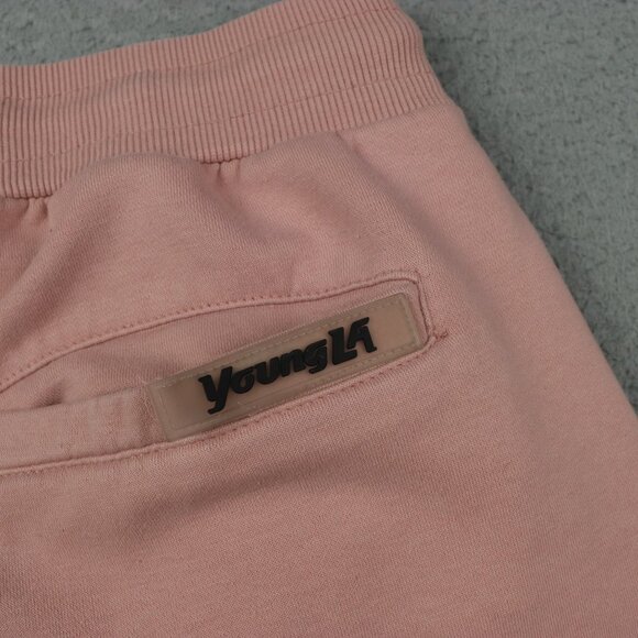 YoungLa Sweatpants Womens Large Pink Drawstring Athletic Comfort College - Picture 15 of 15
